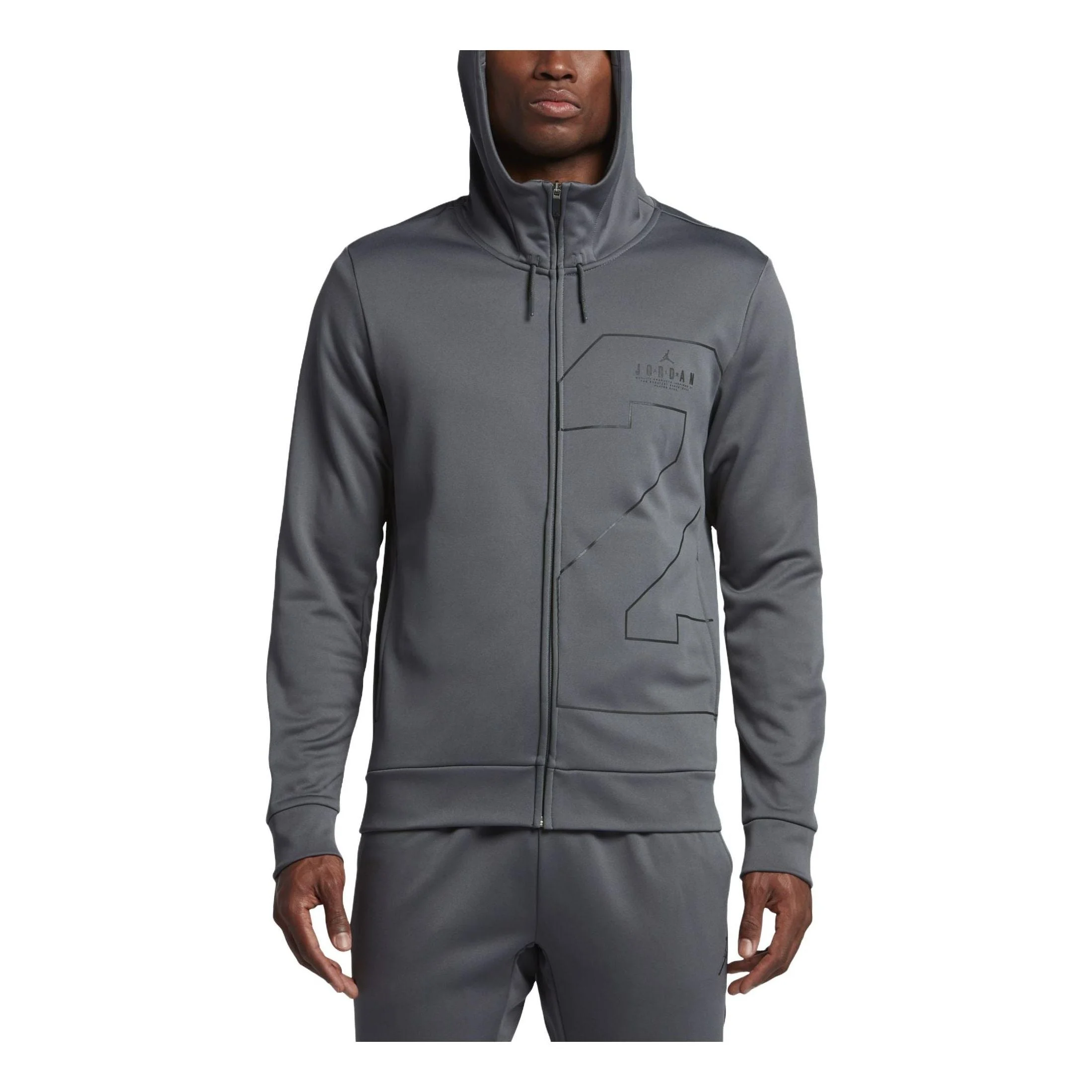 Air Jordan 23 Therma Lite Full zip Hoodie 'Grey' 831381-021 - 1