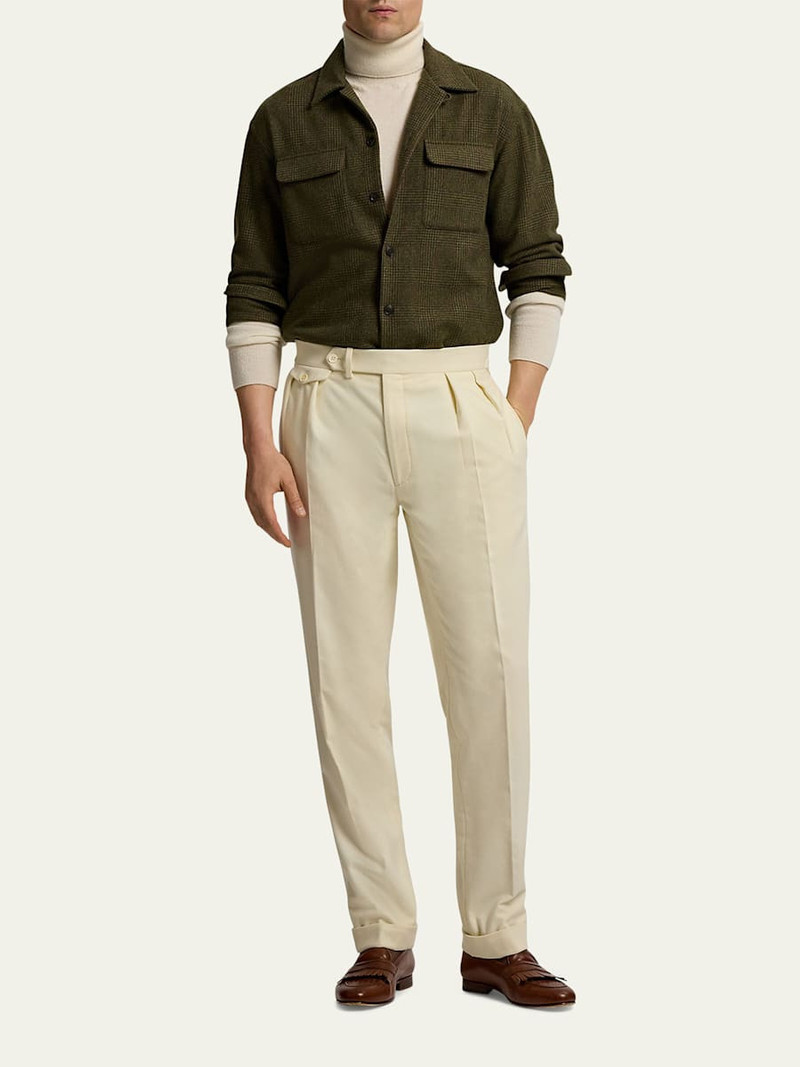 Ralph Lauren Men's Cashmere Glen Plaid Overshirt outlook