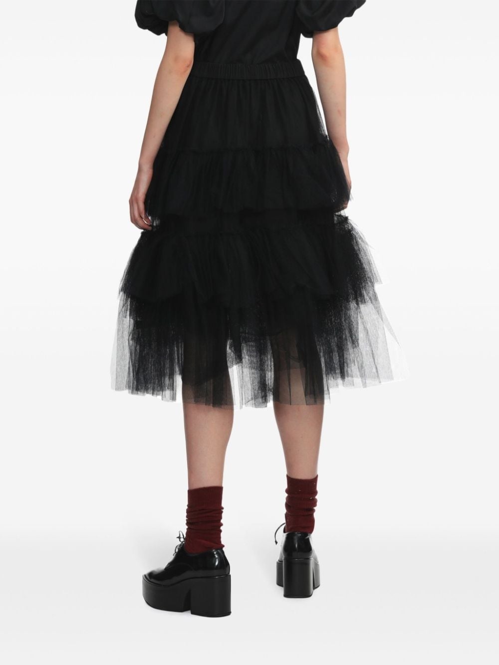 tulle tiered skirt - 4