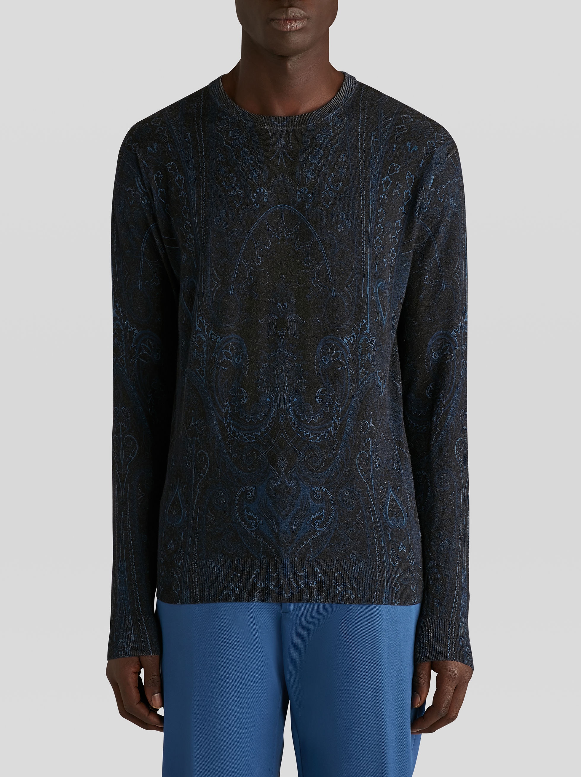 SILK AND CASHMERE PAISLEY JUMPER - 2