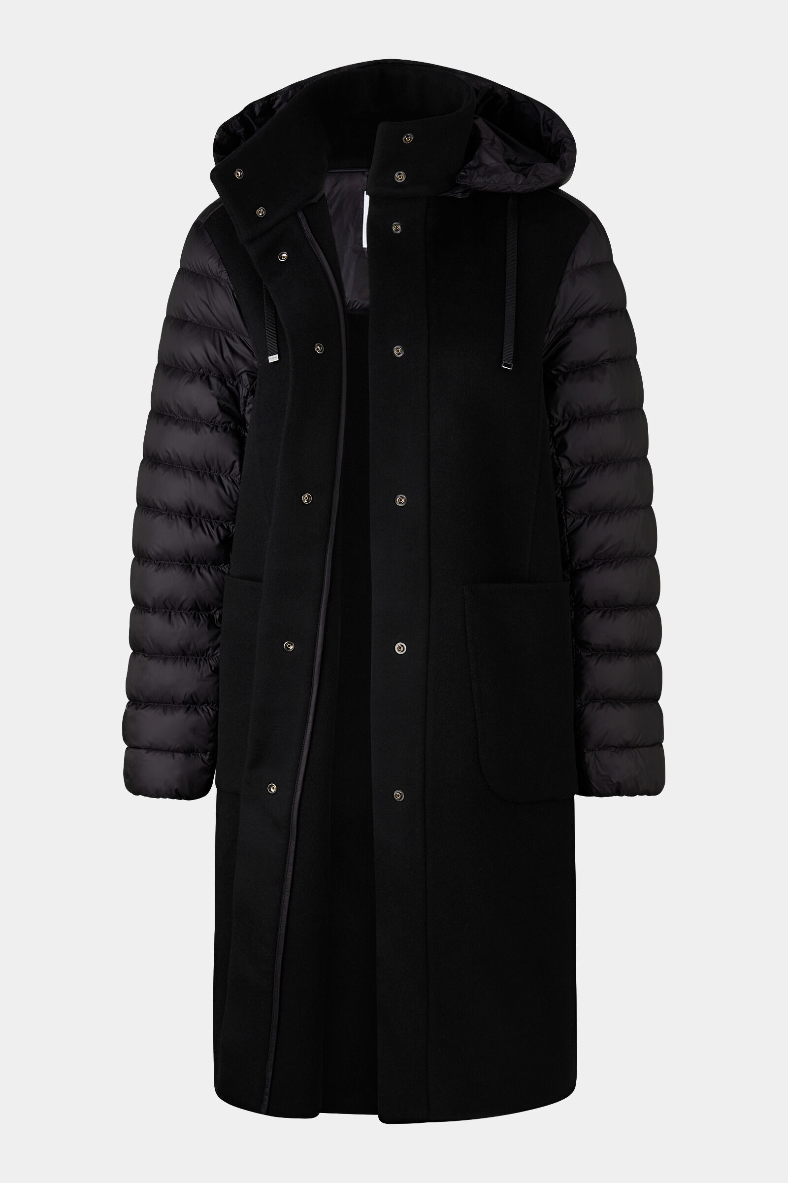 Isy wool down coat in Black - 2