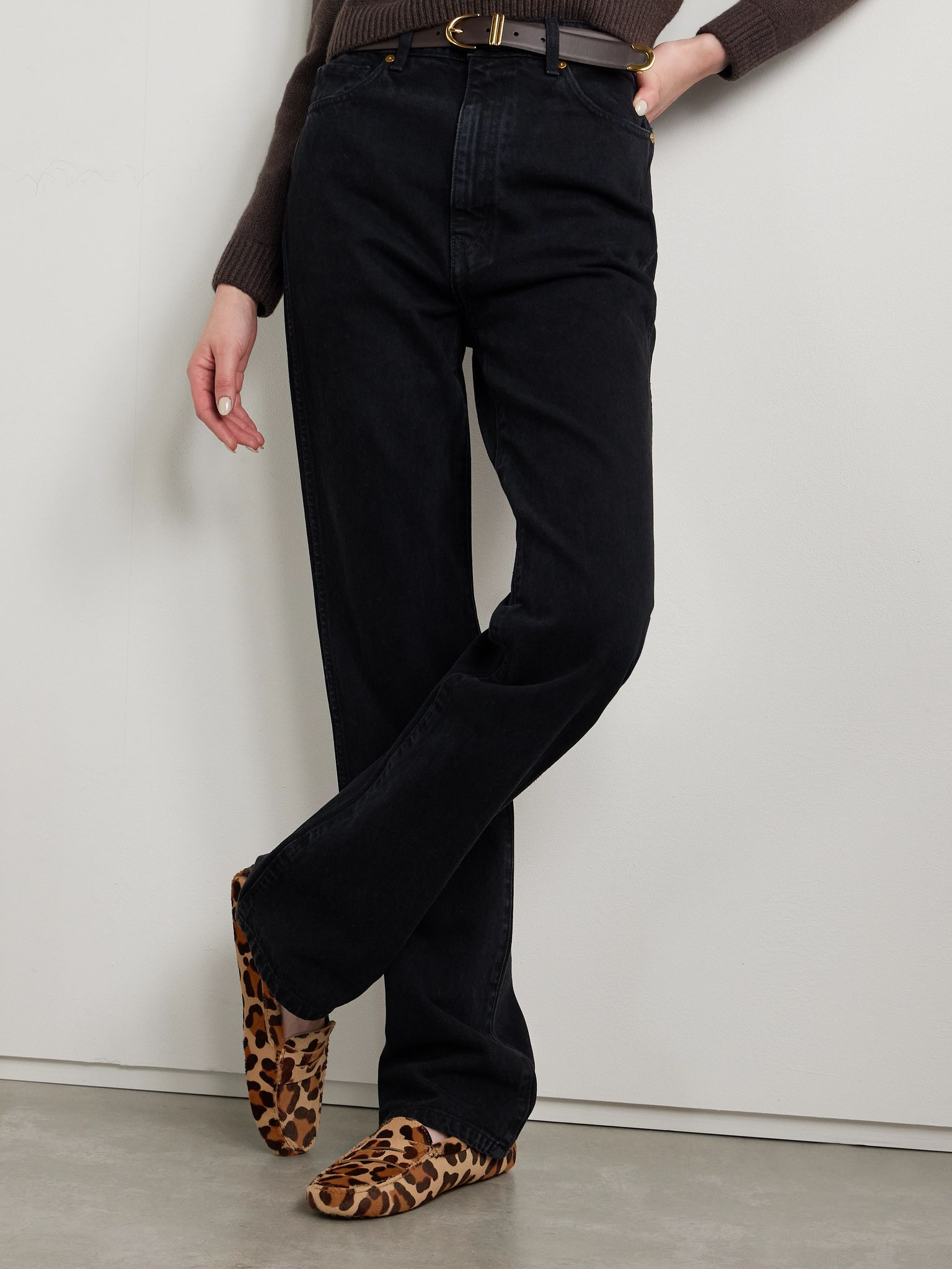 Gommino leopard-print calf hair loafers Leopard print - 2