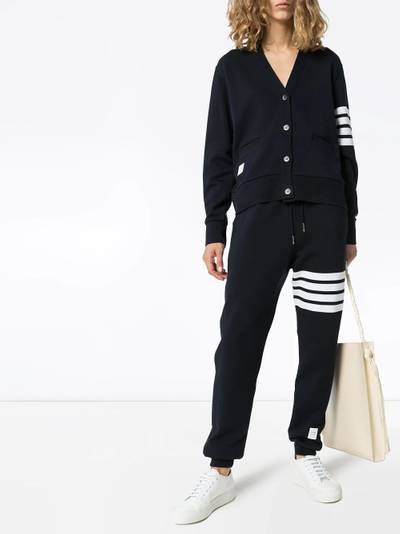 Thom Browne 4-bar classic cotton sweatpants outlook