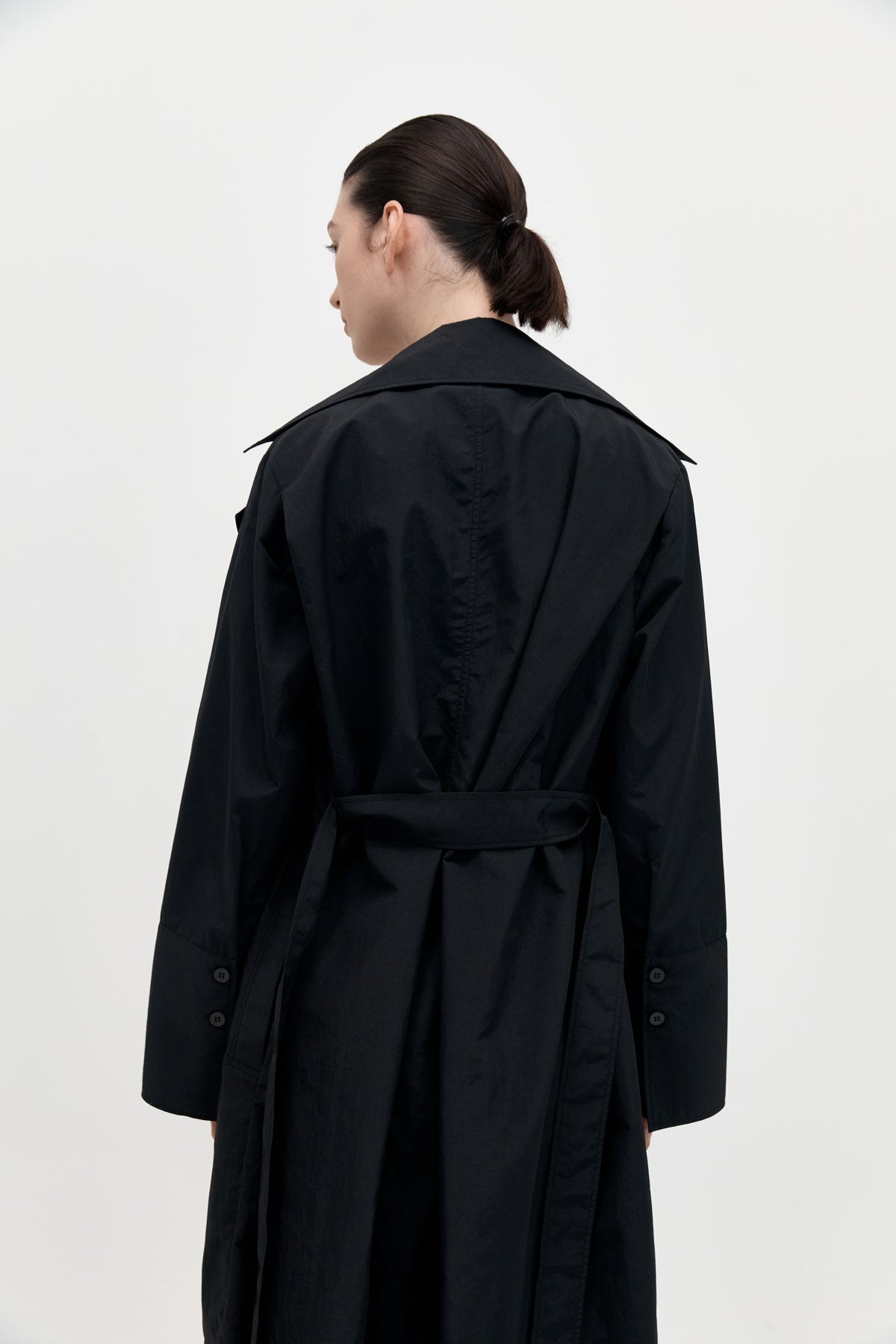 Summer Trench Coat - Black - 4