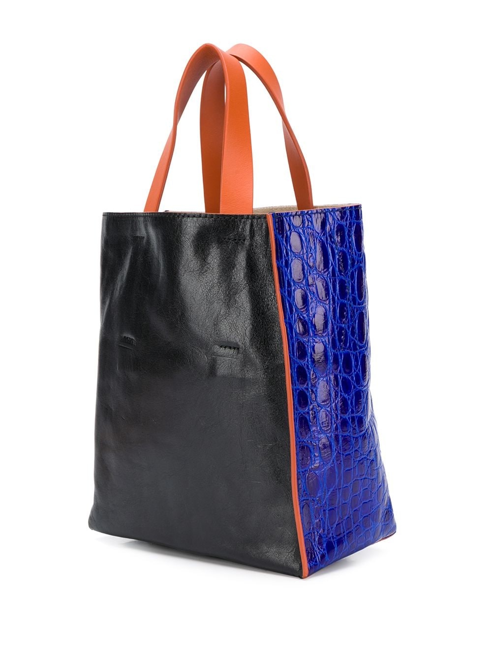 small crocodile effect tote bag - 3