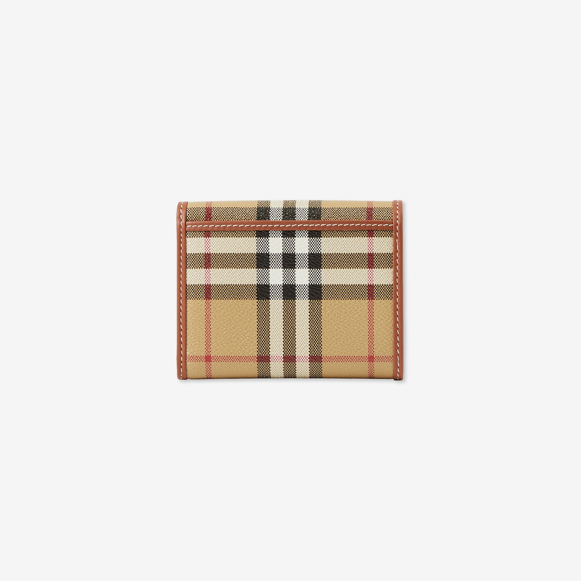 Small Check Folding Wallet - 3