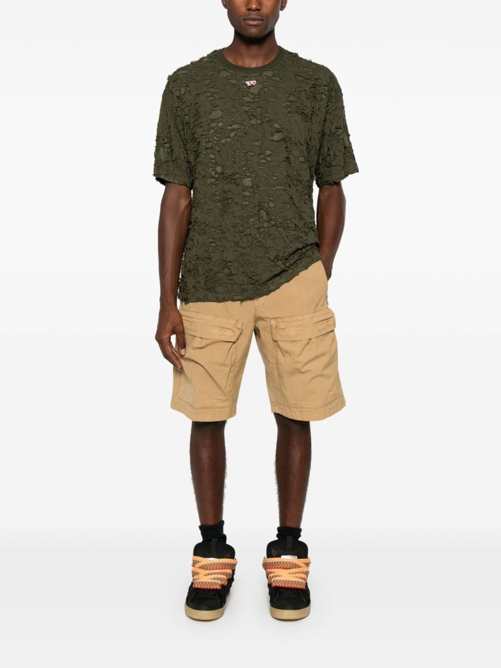Diesel T-BOXT-Q3 cotton T-shirt | REVERSIBLE