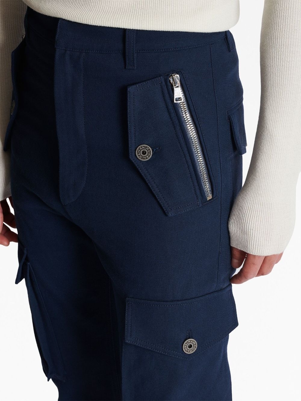cargo cotton cropped trousers - 7