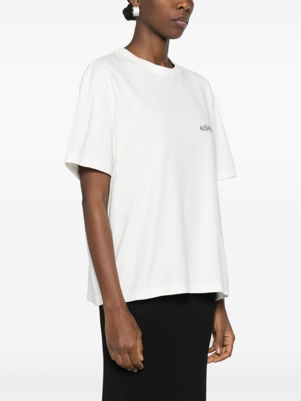 crystal-embellished graphic-print T-shirt - 4