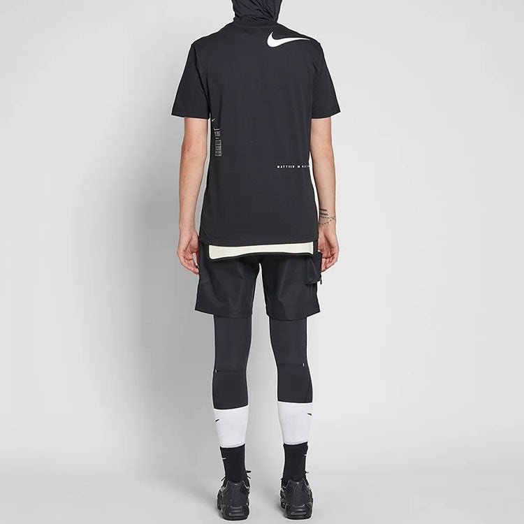 NikeLab X MMW Graphic Crossover Short Sleeve Black AA4244-010 - 4