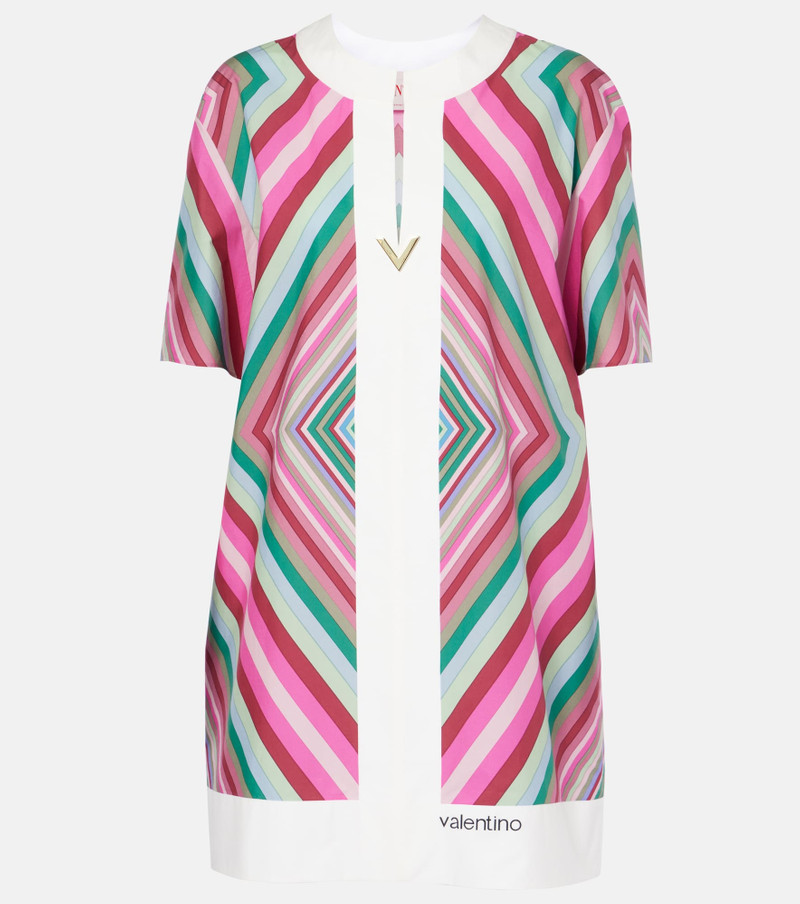 VGold Rhombus 75 cotton poplin minidress - 1