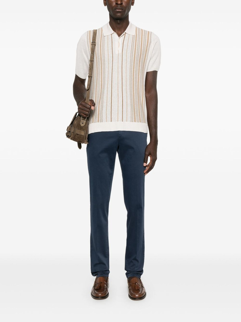 CORNELIANI striped polo shirt outlook