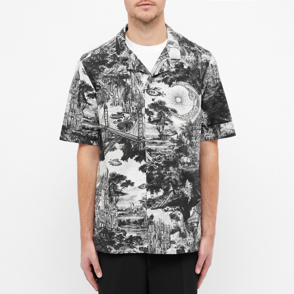 Valentino Dramatic Print Vacation Shirt - 4