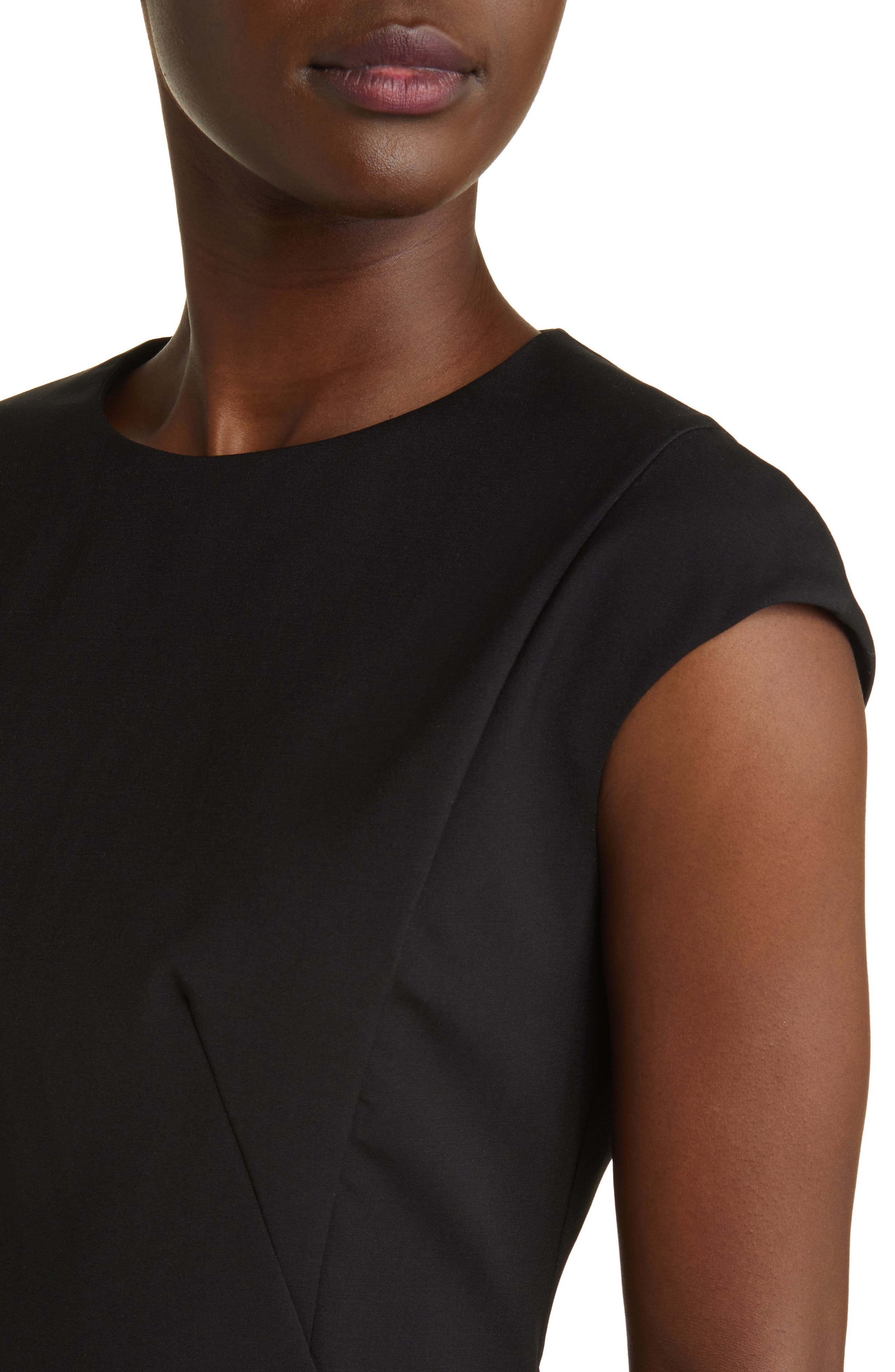 BOSS Dironah Virgin Wool Sheath Dress in Black at Nordstrom - 4