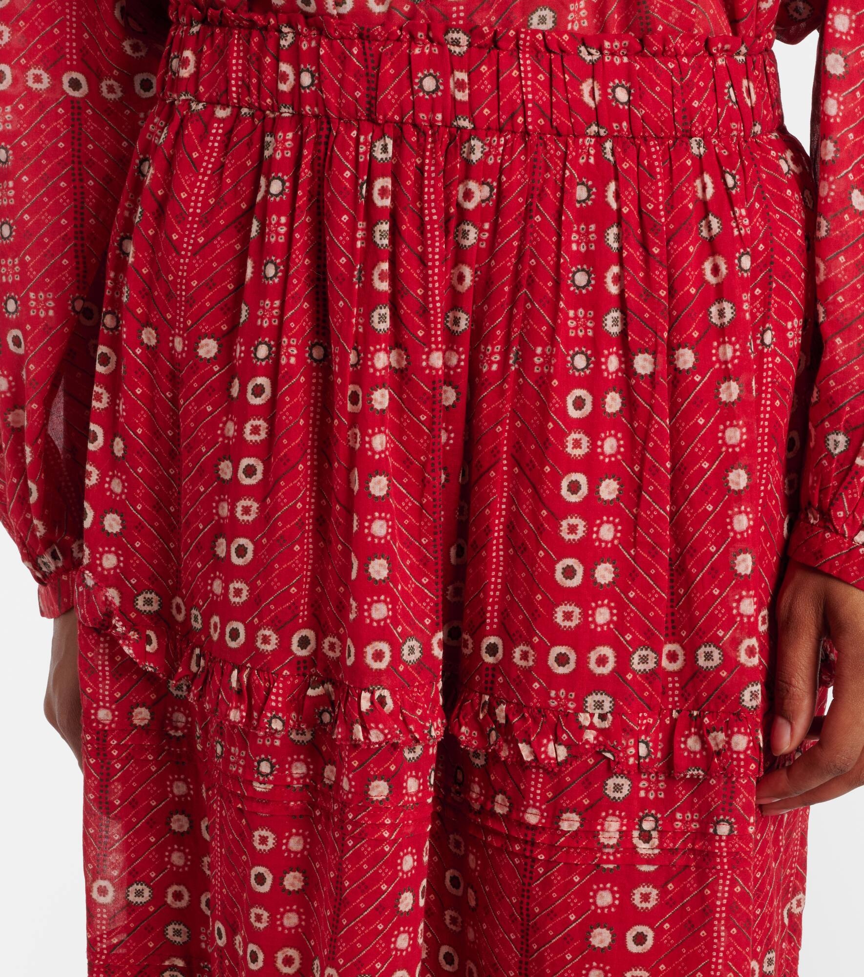 Diya printed cotton maxi skirt - 4