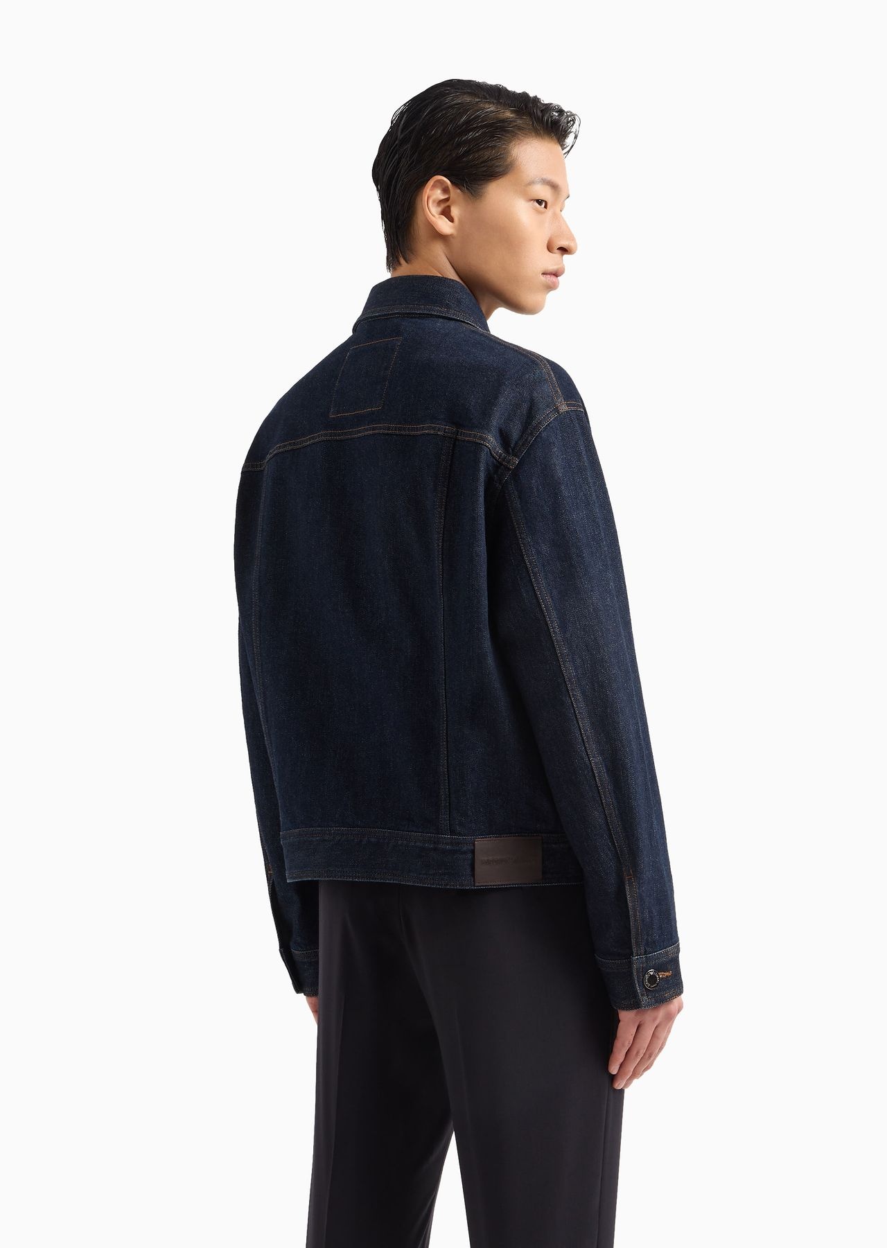 Rinse-washed denim jacket - 3