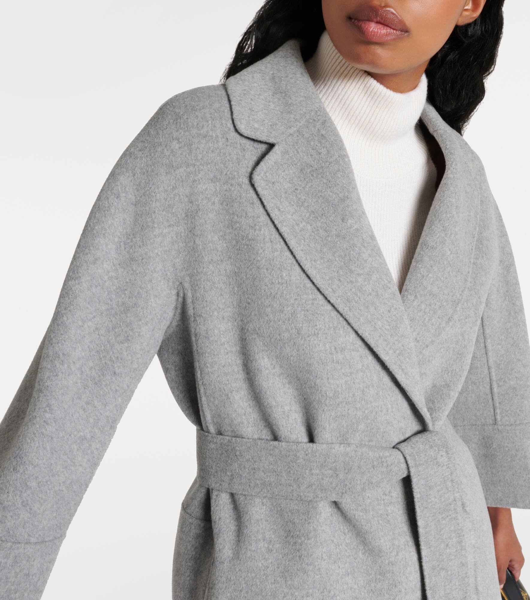 Wool wrap coat - 4