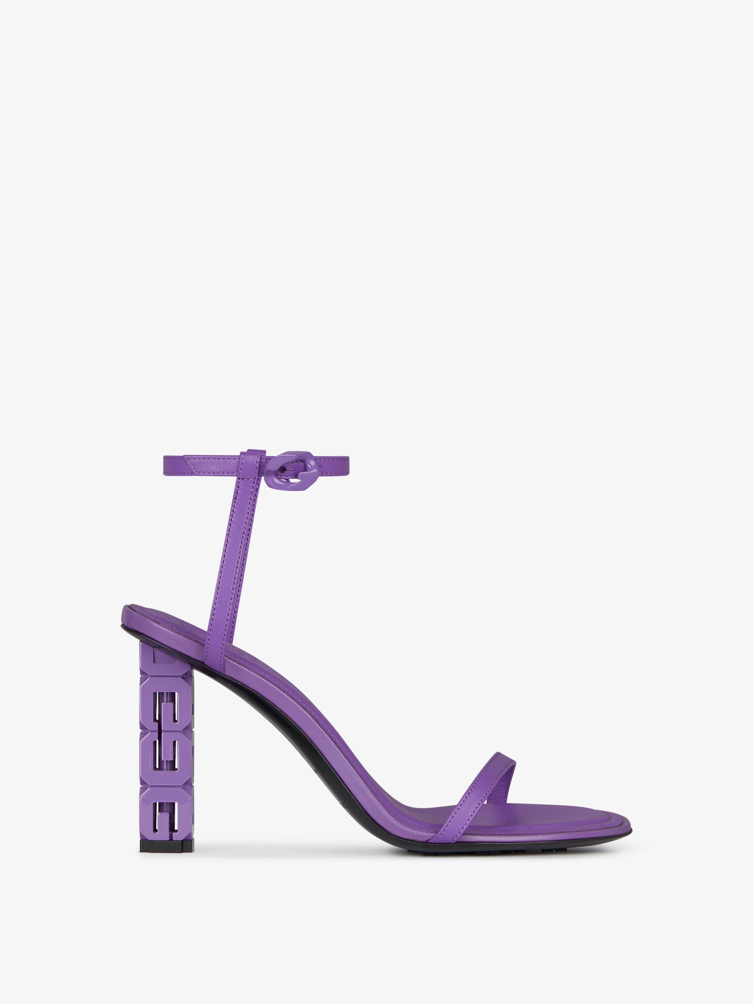 G CUBE SANDALS IN LEATHER - 1