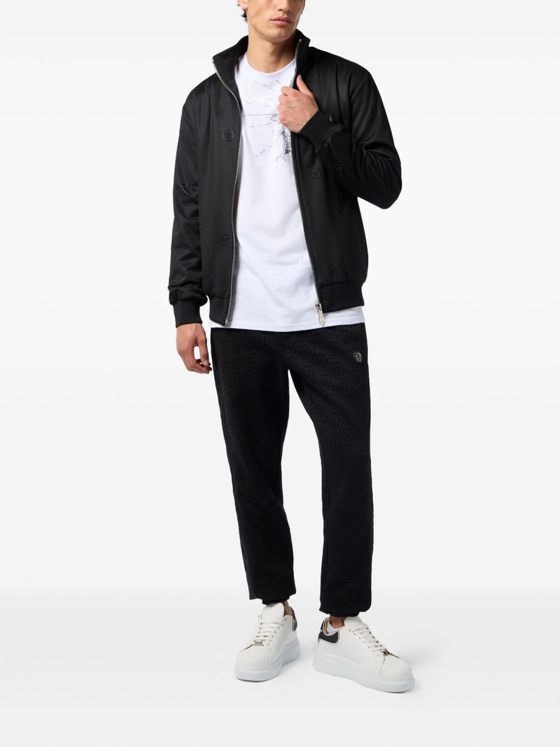 PHILIPP PLEIN monogram-pattern sport jacket outlook