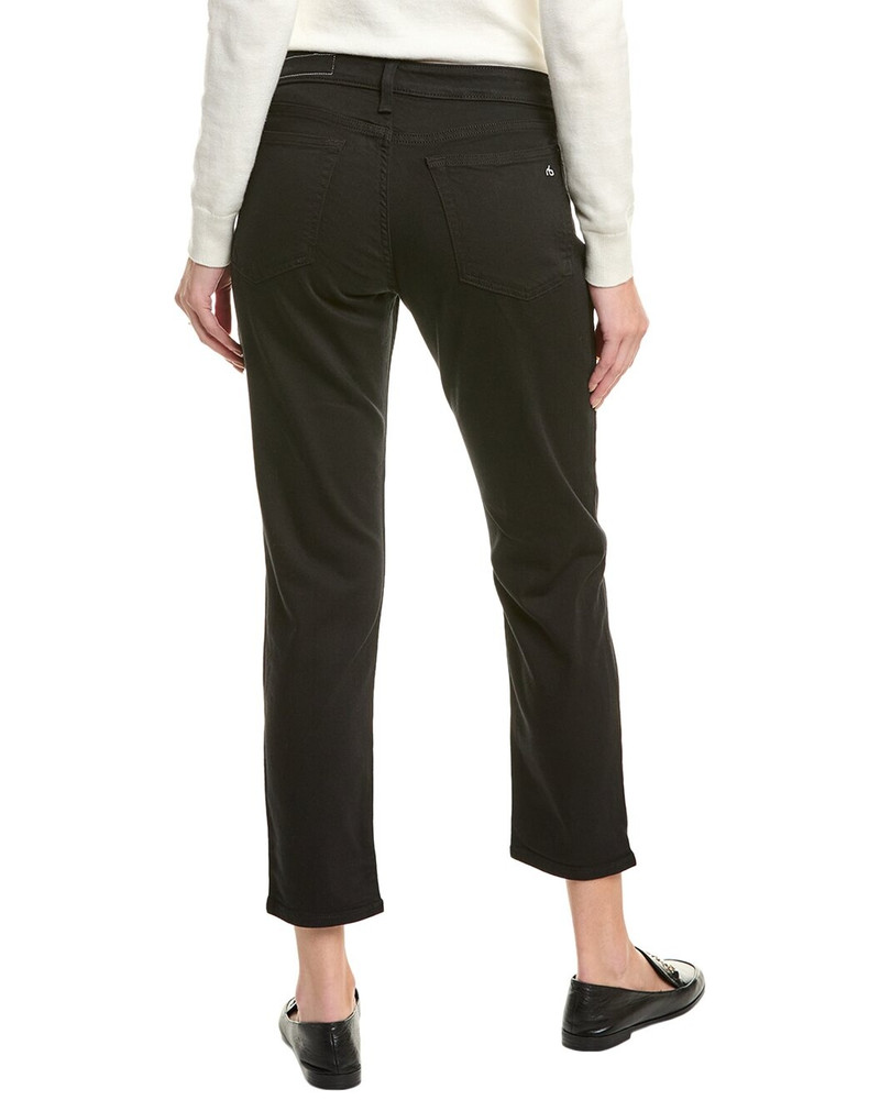 rag & bone rag & bone Dylan Black Low-Rise Slim Boyfriend Jean outlook