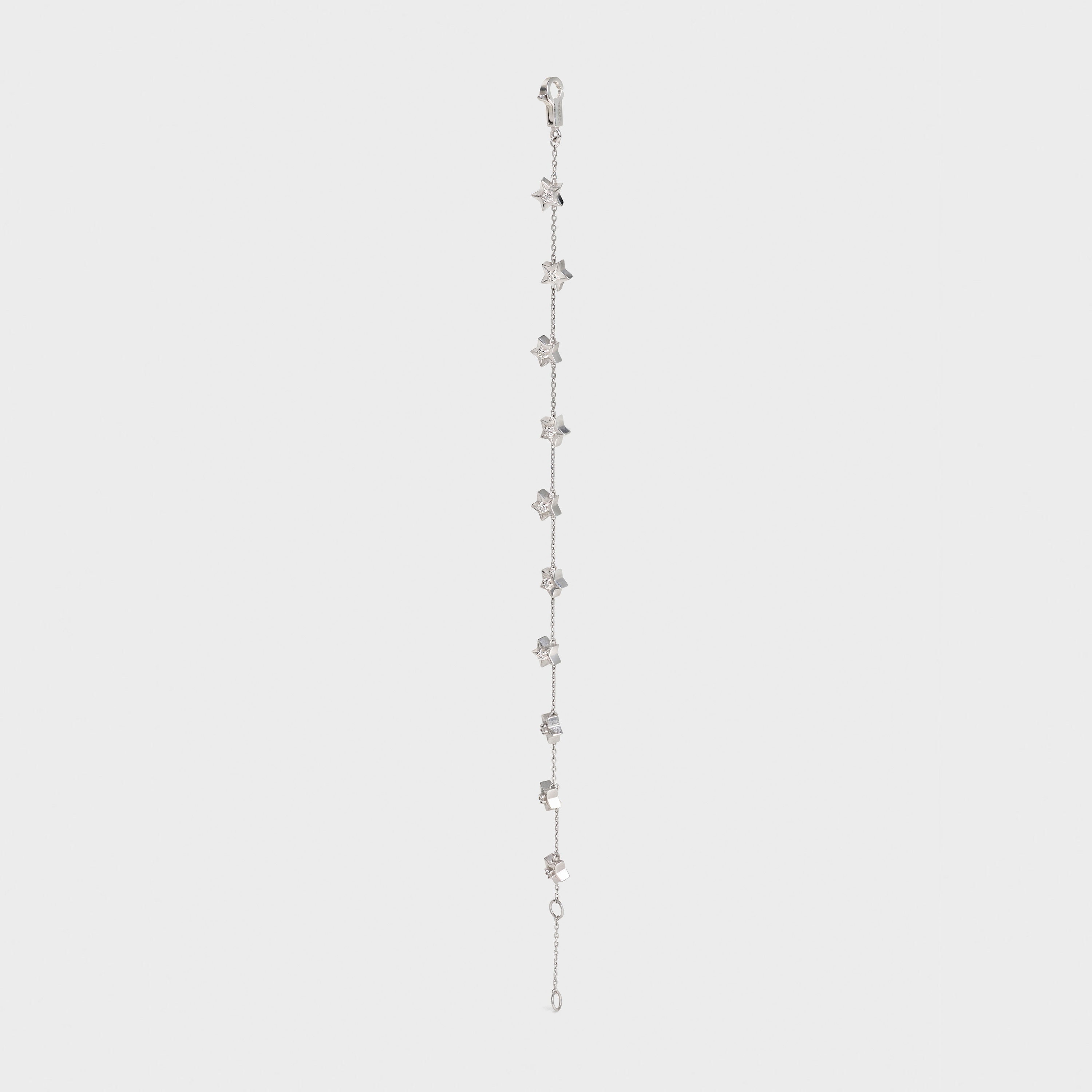 Etoile Celine Multi Stars Bracelet in White Gold and Diamonds - 3