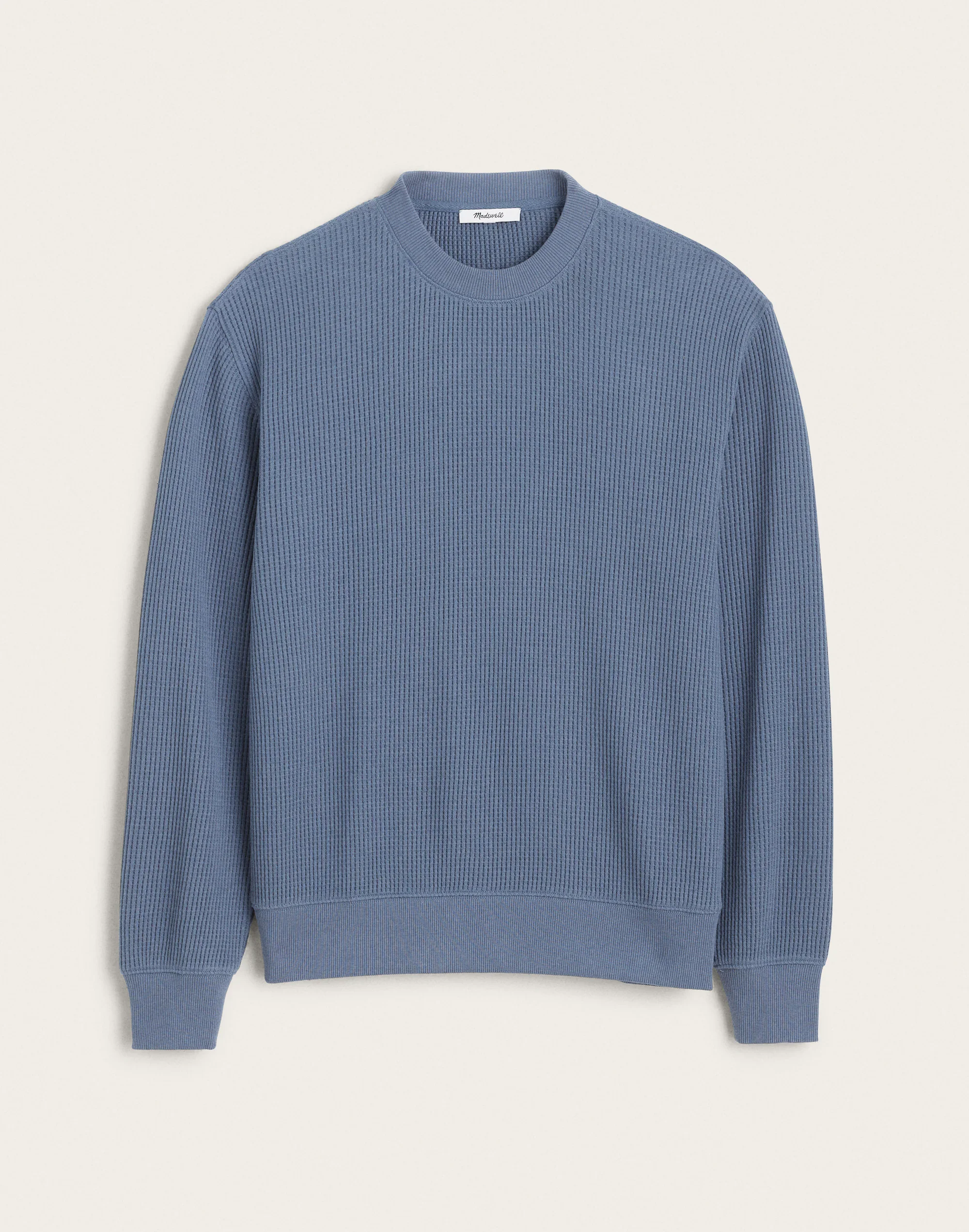 Waffle-Knit Sweatshirt - 1