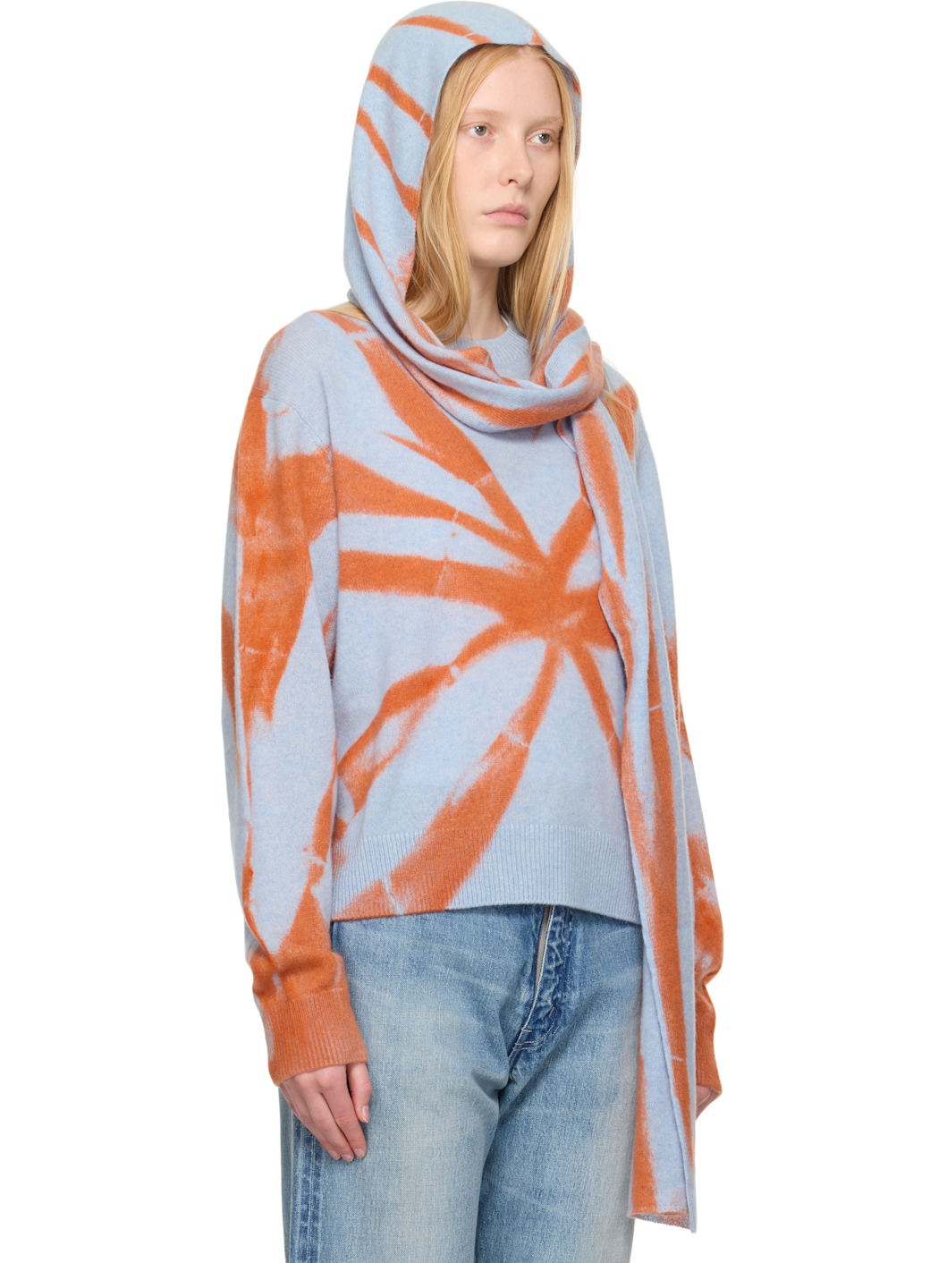 Blue & Orange Mythic Wrap Hood - 2