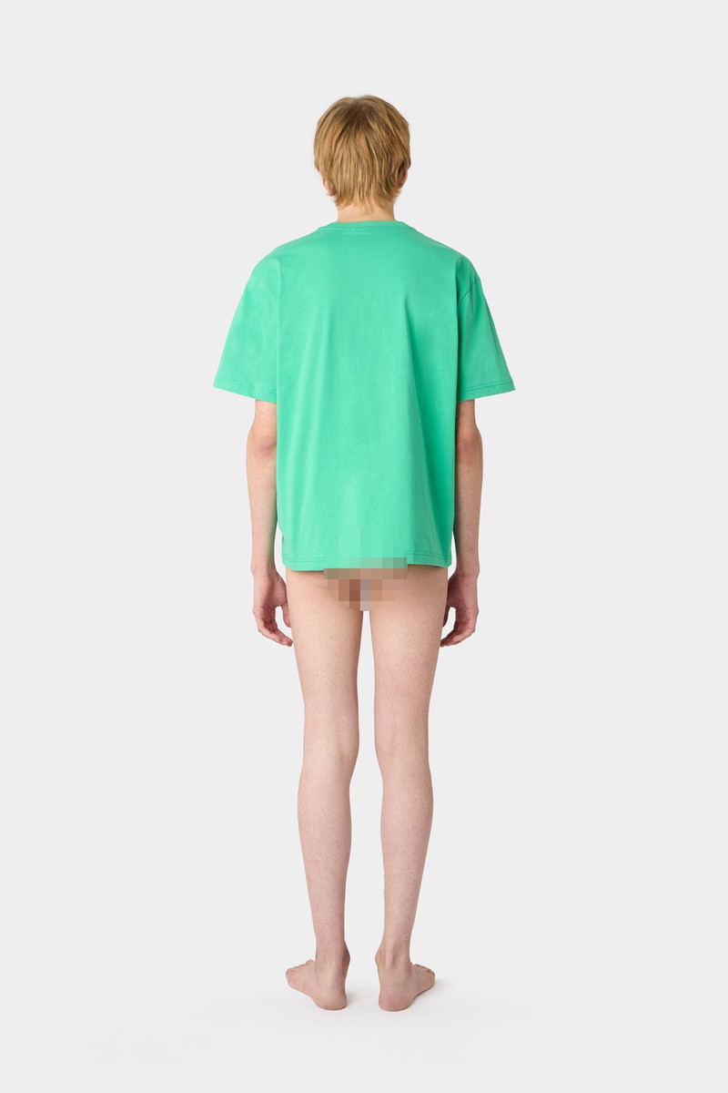 BIG LOGO SPRAYED T-SHIRT / emerald green 7