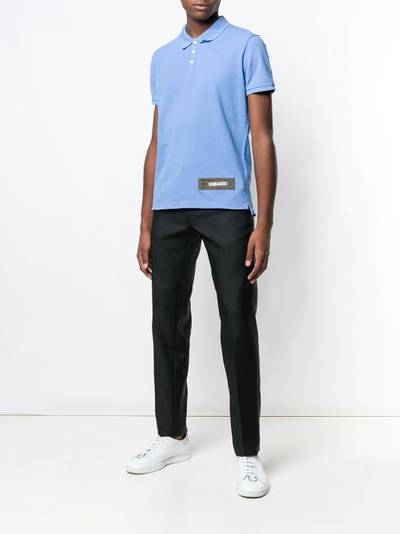 DSQUARED2 logo patch polo shirt outlook