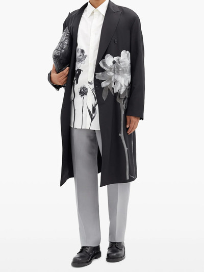 Valentino Oversized Flowersity-print cotton-poplin shirt outlook