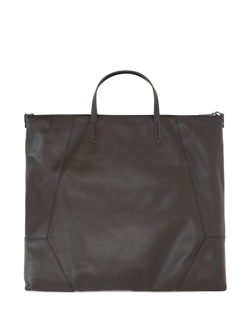Brunello Cucinelli large Duo leather panelled tote bag outlook
