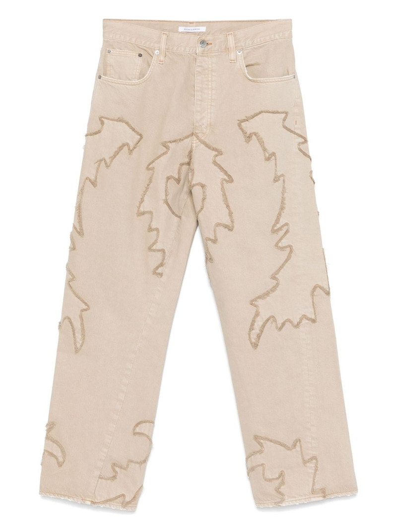 logo-patch jeans 1