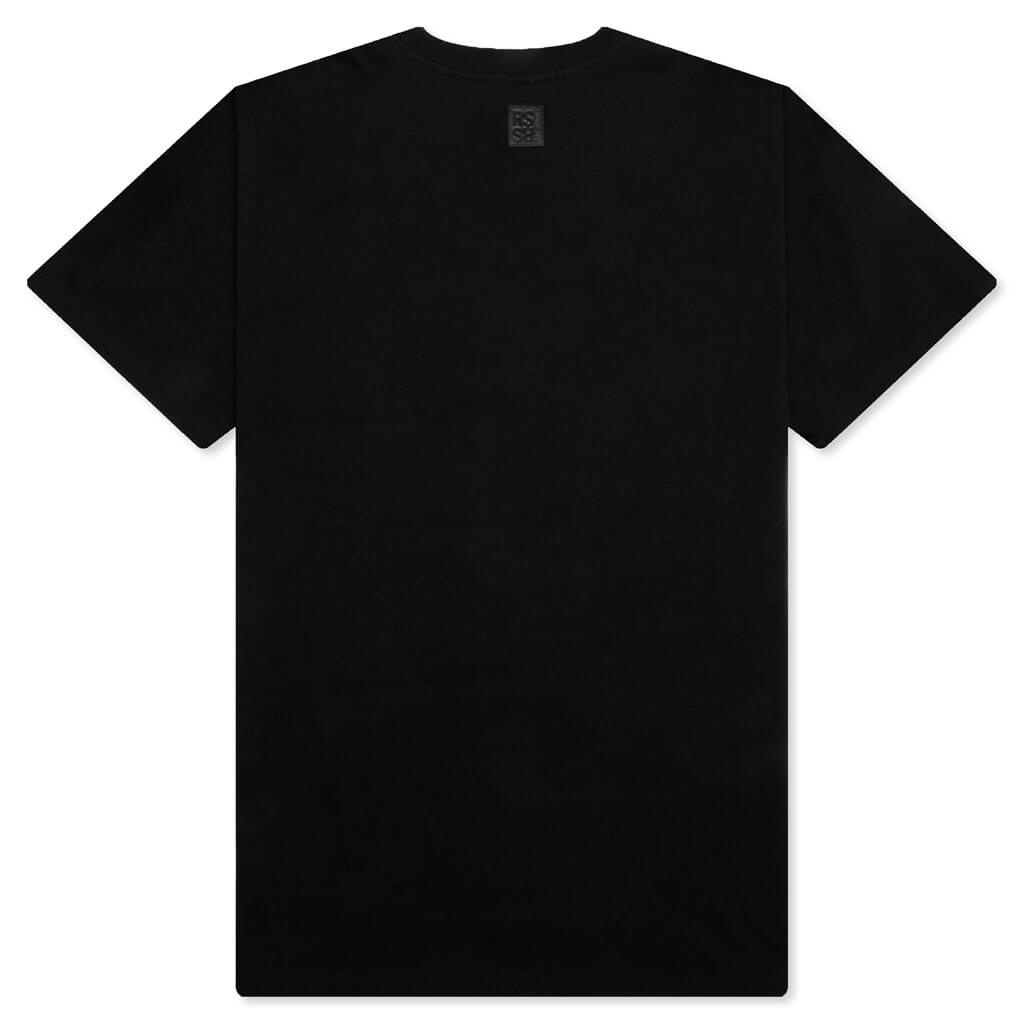 R PRINT T-SHIRT - BLACK - 2
