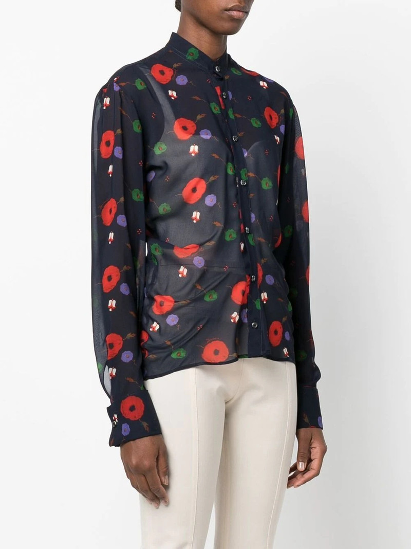 floral-print long-sleeved shirt 3