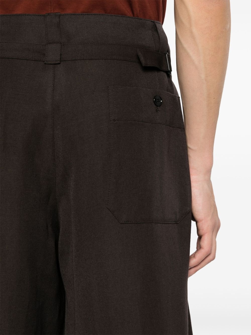 Maxi tapered-leg trousers - 5