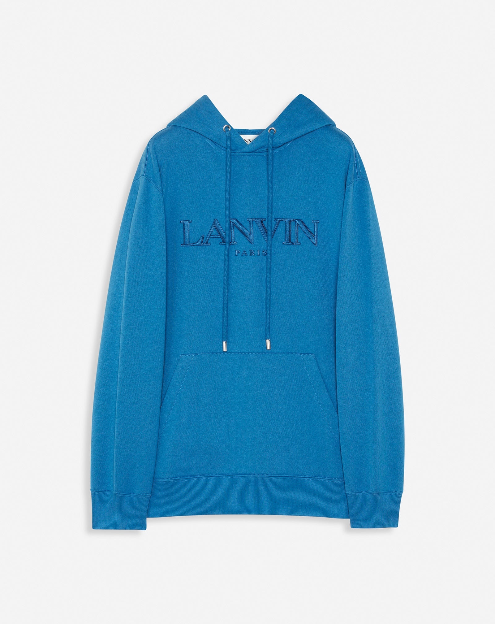OVERSIZED EMBROIDERED LANVIN PARIS HOODIE - 1
