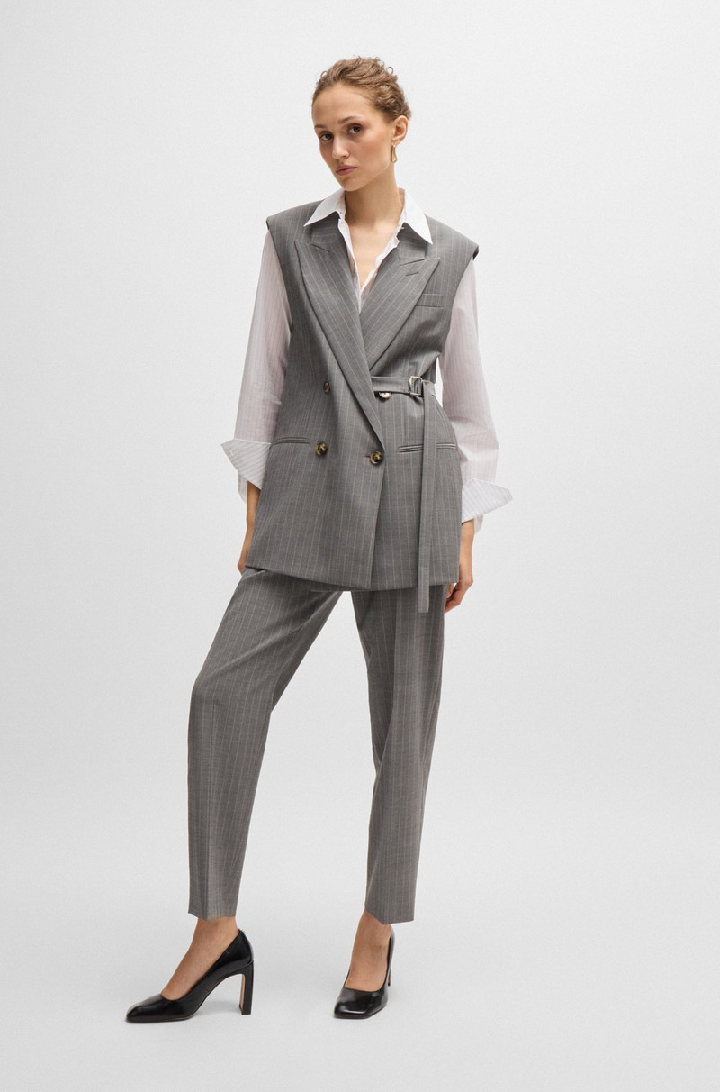 LONG-SLEEVED BLOUSE IN PINSTRIPE COTTON 3