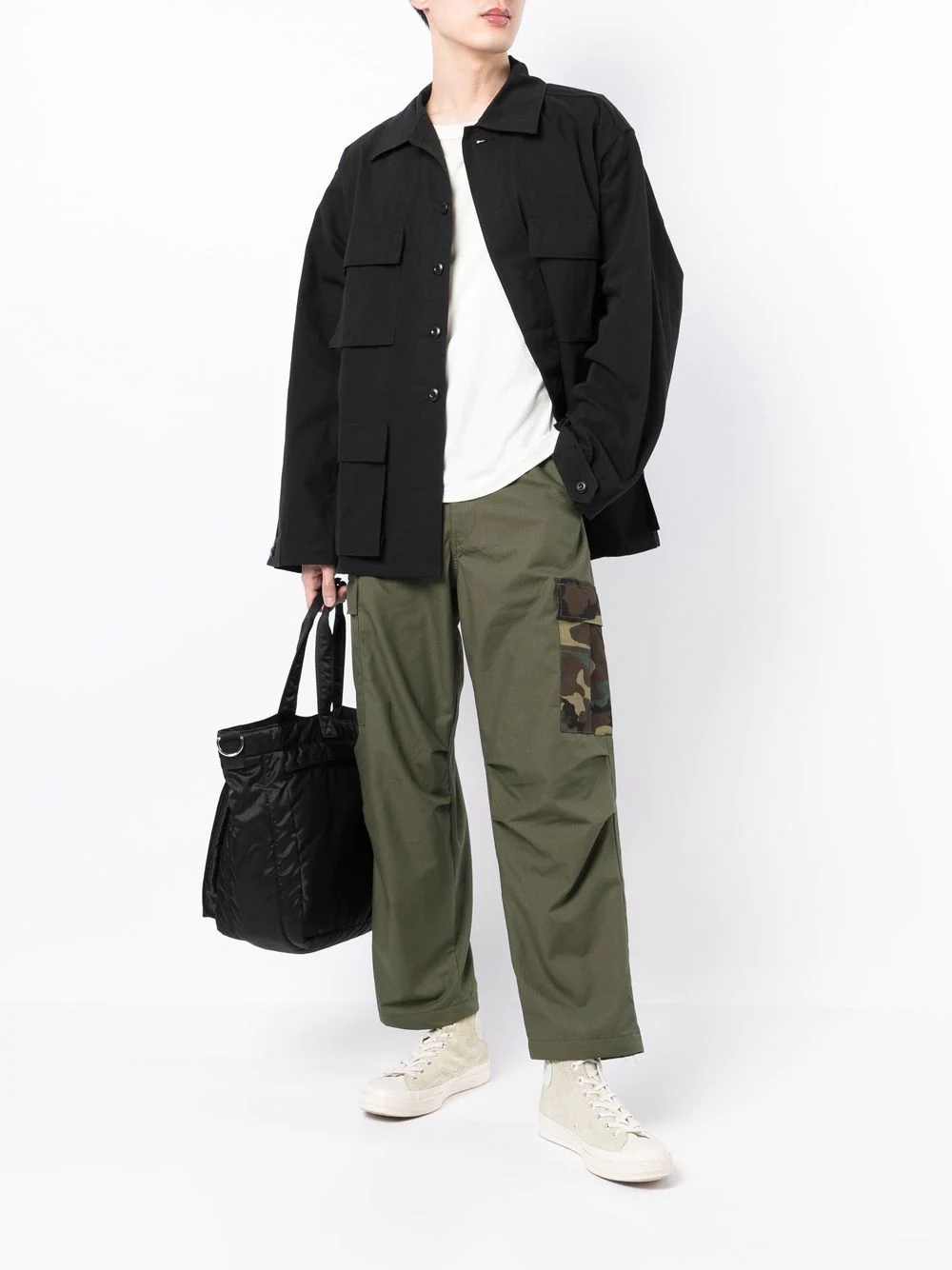 straight-leg cargo trousers - 2