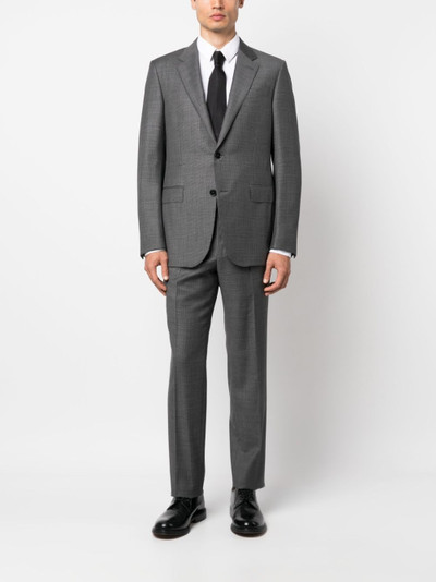ZEGNA houndstooth-pattern single-breasted suit outlook