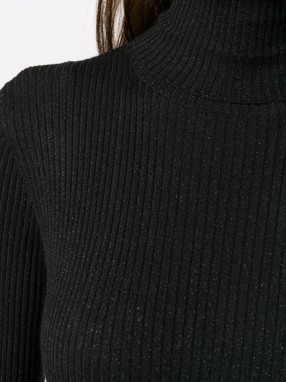 roll-neck ribbed jumper - 5