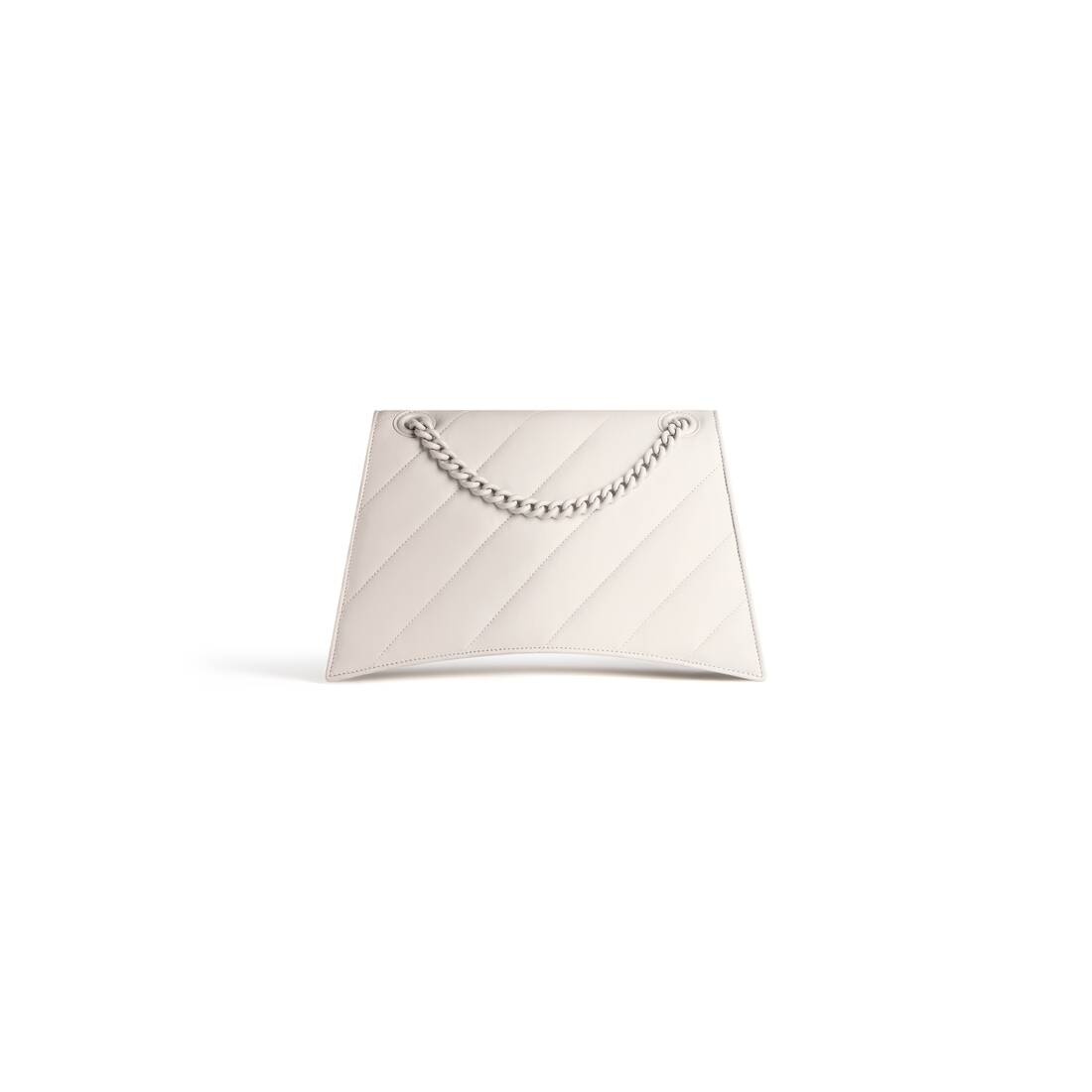 Women's Crush Medium Chain Bag Quilted  in Beige - 4