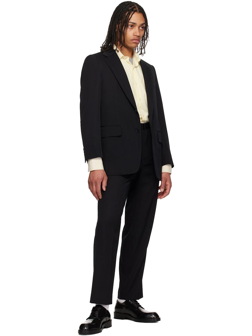Black Light Wool Max Gabardine Blazer - 4