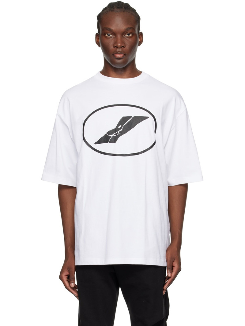 White Printed T-Shirt - 1