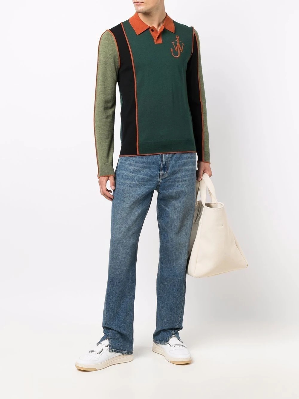 JW colourblock polo jumper - 2