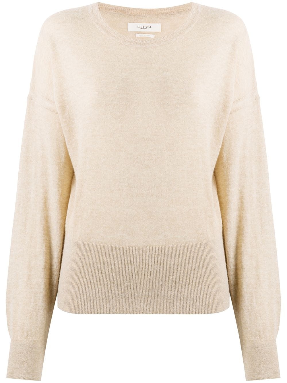 fine-knit round neck jumper - 1