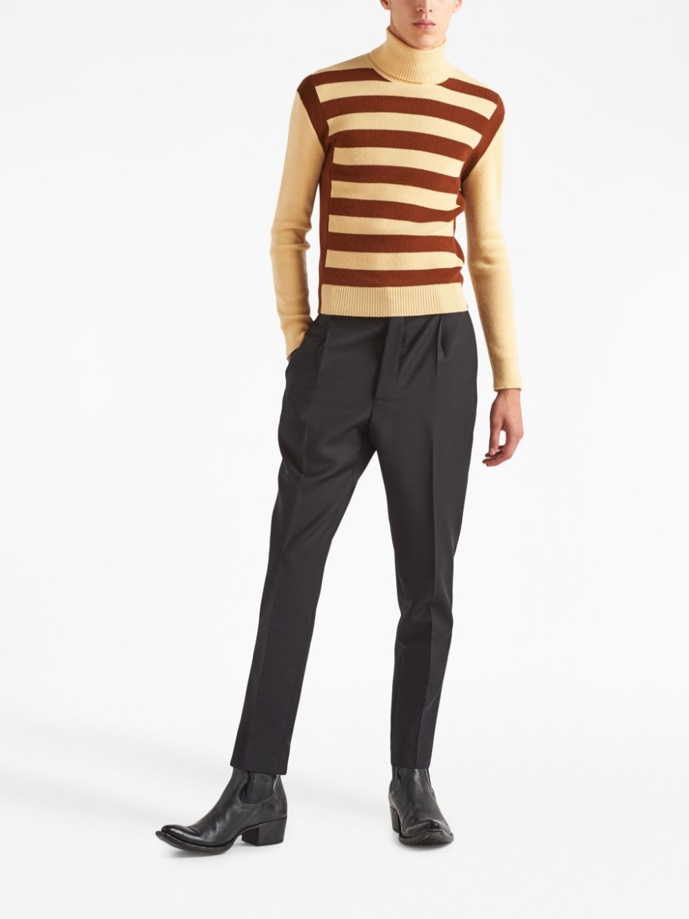 pleat-detail tailored trousers - 2