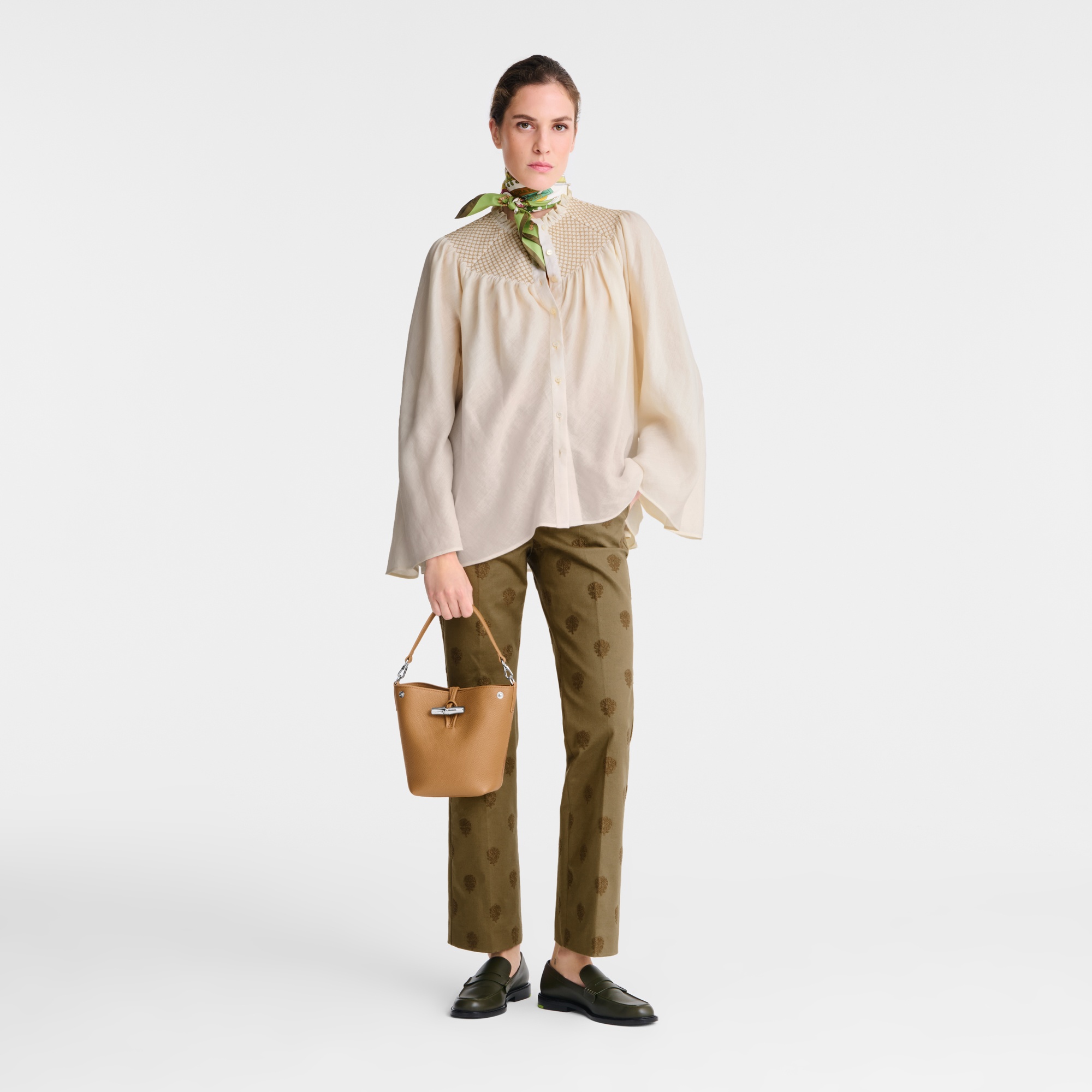 Le Roseau XS Bucket bag Walnut - Leather - 2