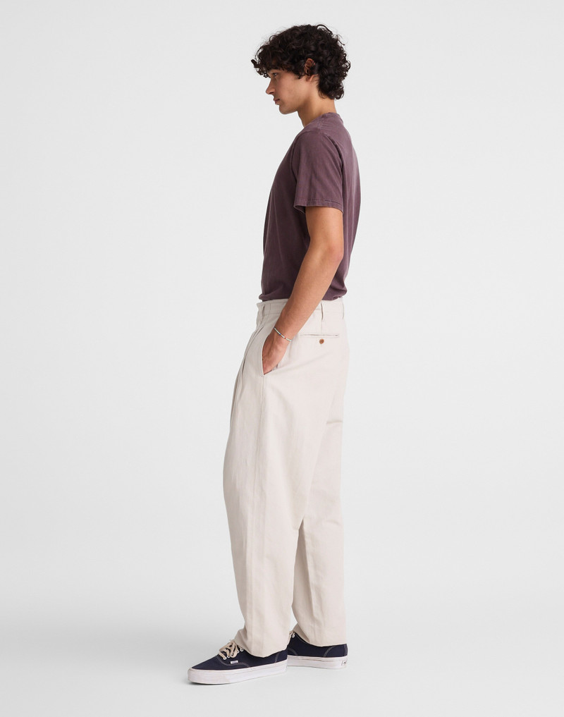 Double-Pleated Trousers in Meridian Linen Blend 4