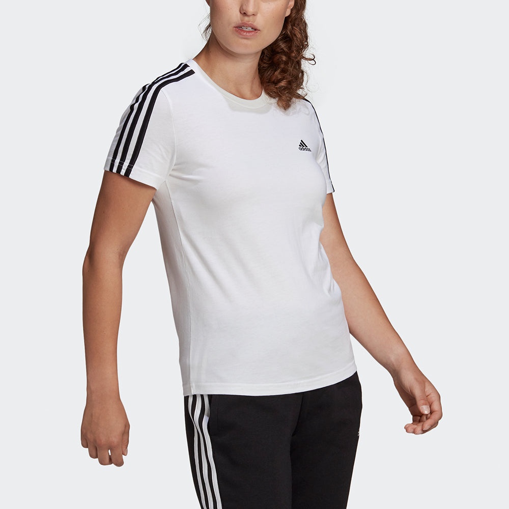 (WMNS) adidas W 3s T Sports Short Sleeve White T-Shirt GL0783 - 4