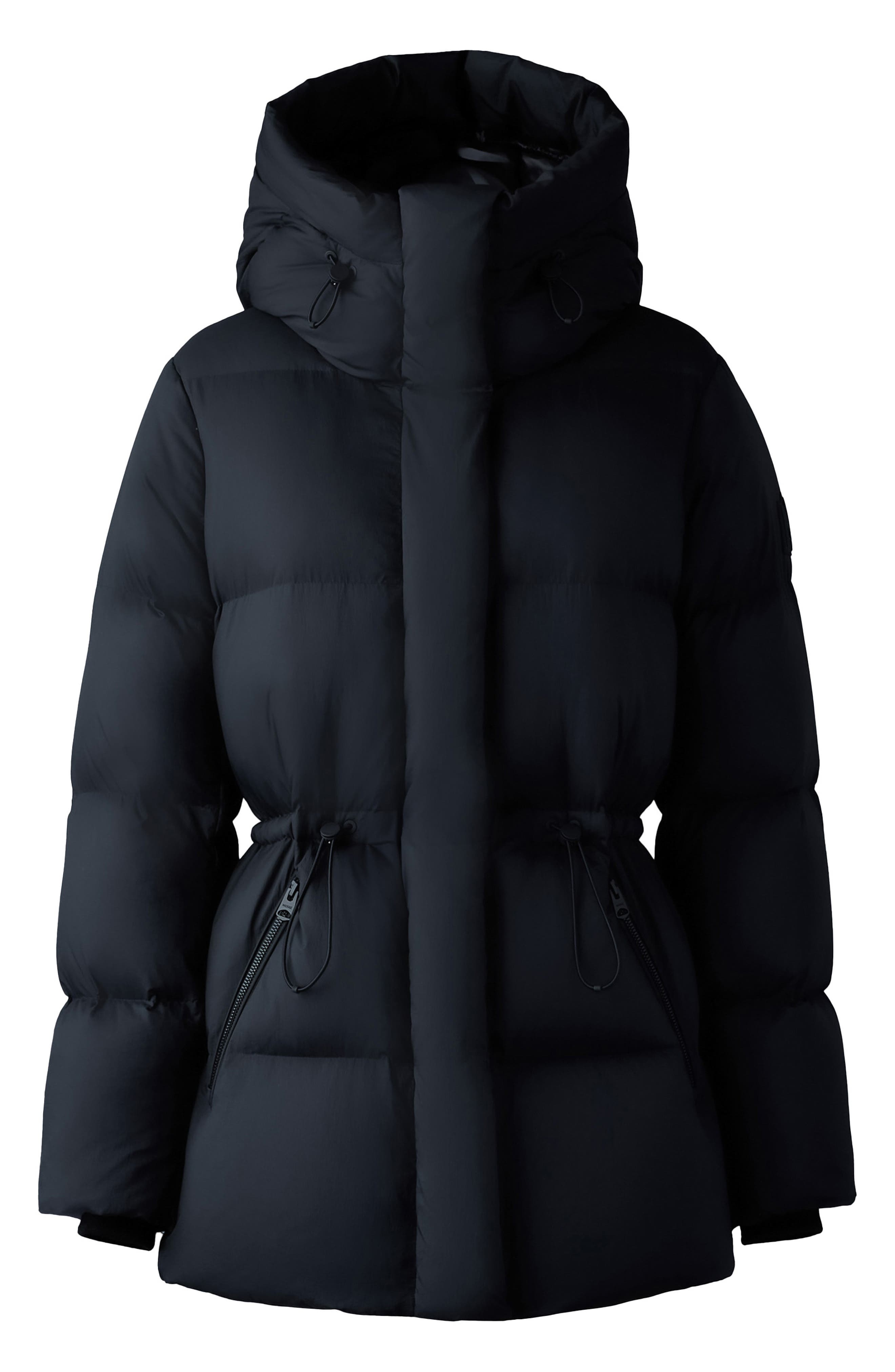 Mackage Freya-SW Water Repellent 750 Fill Power Down Puffer Jacket in Black at Nordstrom - 4